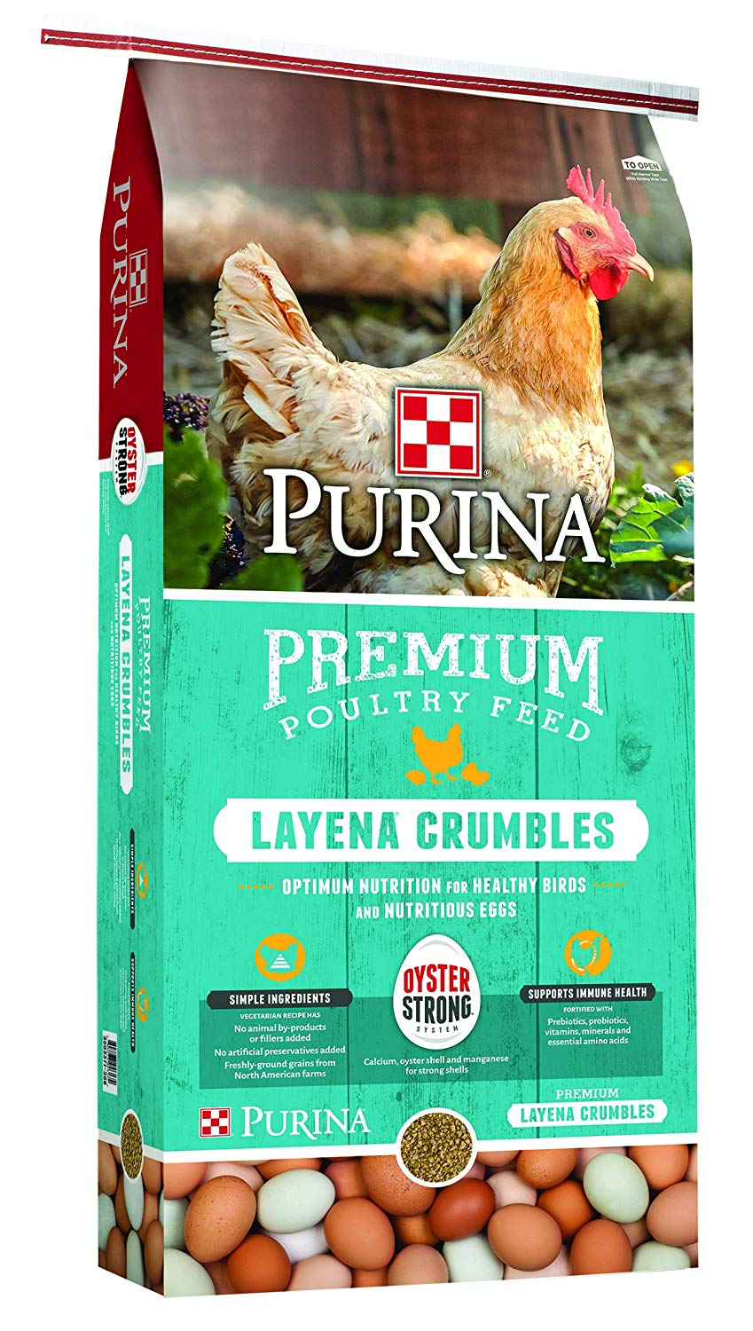 Purina Layena Premium Layer Feed Crumbles, 25 lb Bag